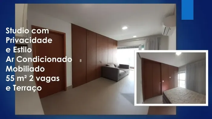 Apartamento para aluguel possui 55 metros quadrados com 1 quarto