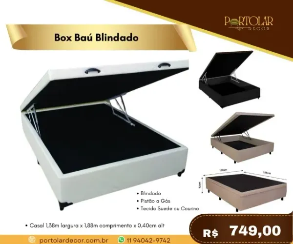 Box baú blindado, a pronta entrega