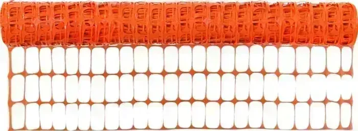 Tela tapume sinalização 1,20 m x 50 m, FIT, laranja, Plastcor