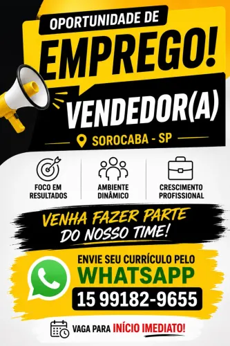Vaga de emprego Sorocaba