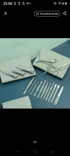 Conjunto de cortador de unhas para pedicure, 16 peças, aço inoxidável com bolsa dobrável