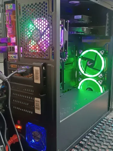 Pc Completo G4560 16gb Hd 500+500gb Monitor Hdmi Acessórios