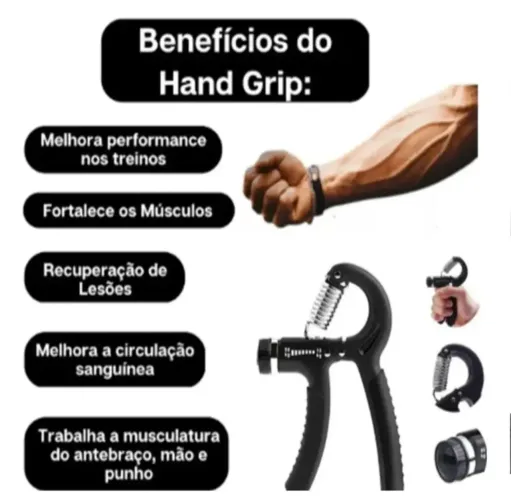 Hand Grip Fortalecedor De Mão Antebraço Com Regulagem - Novo