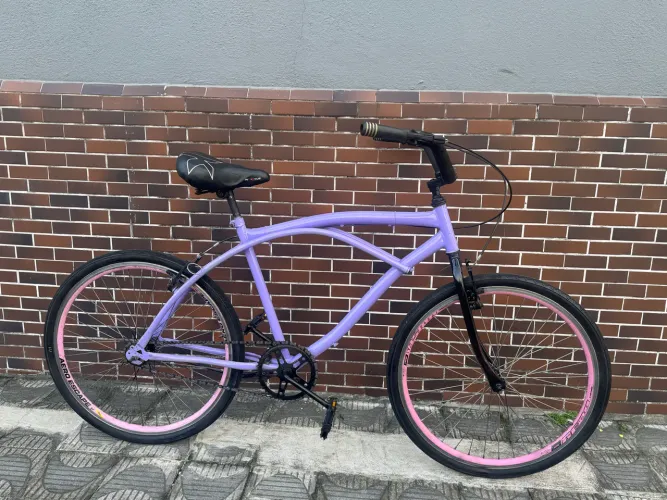 Bicicleta caiçara aro 26 revisada com nota