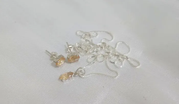 Conjunto Prata Topázio Imperial
