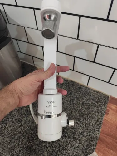 Torneira Eletrica Hydra Slim Parede 220v 5500w Branca 4 Temperaturas