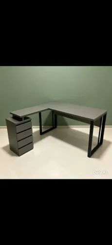 Mesa escritório happy formato em L