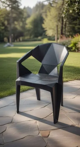 Poltrona plástica Daimond! Resistente suporta 182 Kg.