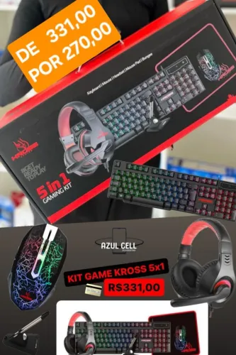 Kit Gamer kross em 5 em 1