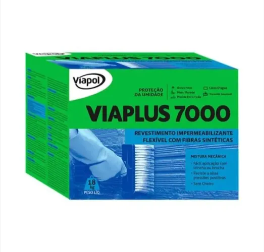 VIAPLUS 7000 VIAPOL  ARGAMASSA POLIMÉRICA 