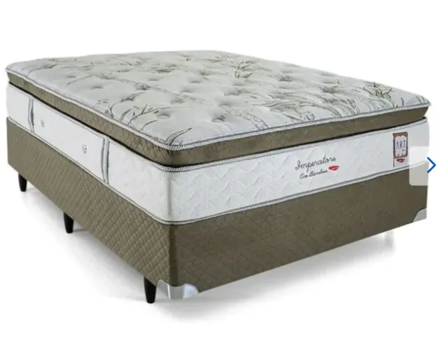 Cama Box Casal Mola Ensacada Imperatore Eco Bamboo Herval