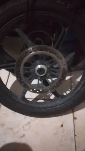 Jogo de rodas liga leve com pneus e rolamentos para motos cg 150 e 160 com painel digital