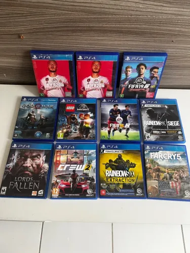Jogos de PS4 - FIFA, God of War, Far Cry 5 e Outros