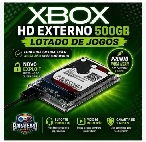 Hd xbox 360 leia a descrição