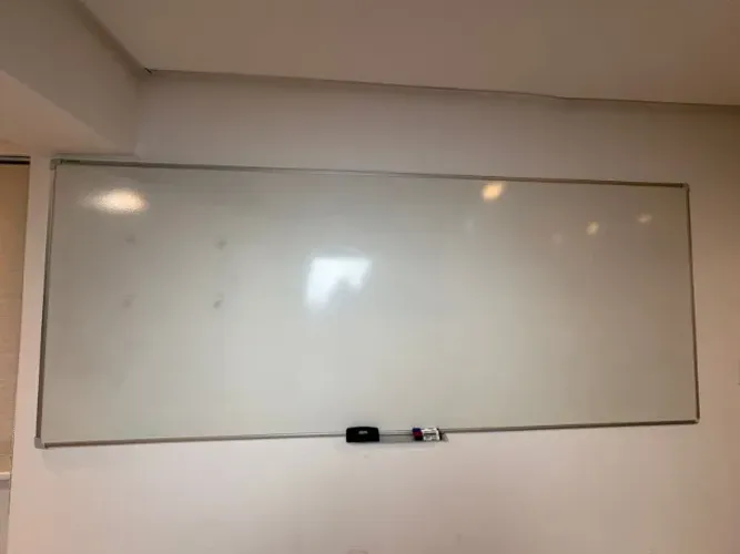 Quadro Branco Grande Moldura Alumínio + Canetas