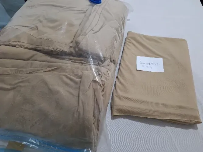 Forro 100% Poliéster, nas cores areia, branco, preto e verde, 176 metros lineares