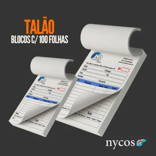 talão personalizado