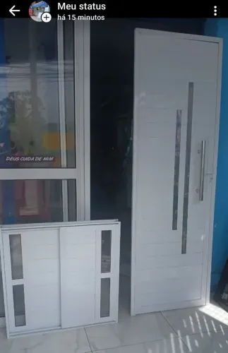 Porta alumínio duplo