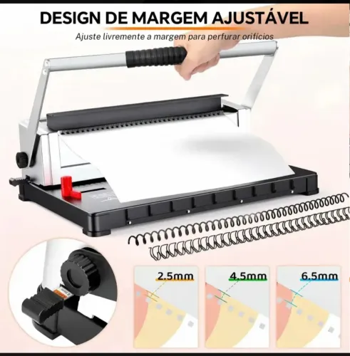 Máquina encadernador wire