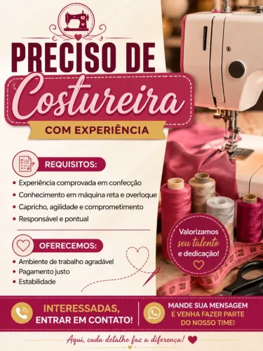 Costureira diarista