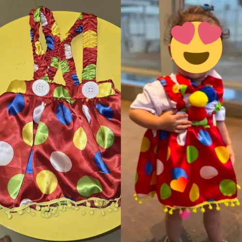 Fantasia palhaço menina 2 anos 