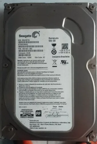 HD Seagate Barracuda 500Gb