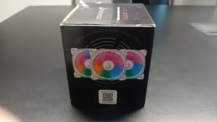 Kit fan Rise mode frost Aura branco ARGB, novo lacrado na caixa.