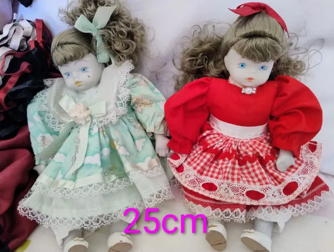 Bonecas de porcelana decada de 80/90 . Linda peças para colecionadores 