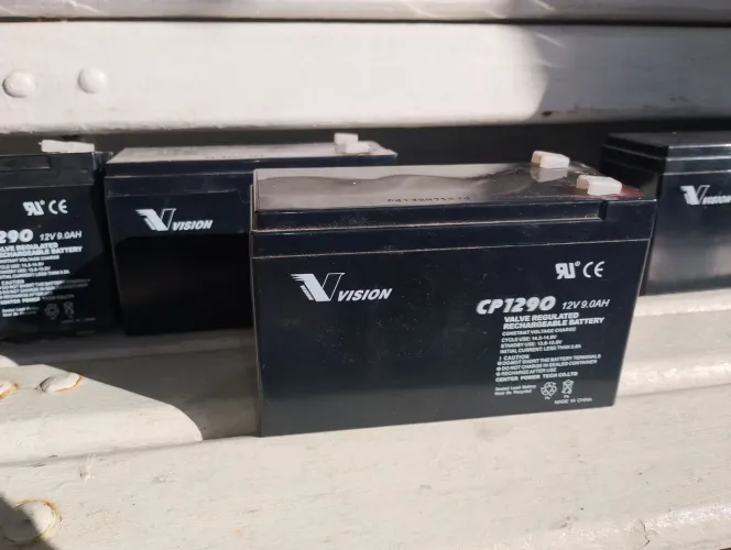 ?Bateria Selada Vision CP1290 12V 9Ah Nova - Nobreak / Carrinho Elétrico?