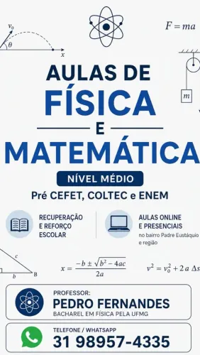 Aulas de matemática e física