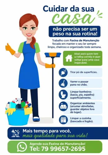faxina em sua casa 