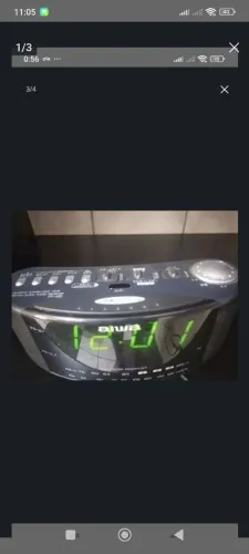 Radio relógio aiwa japonês raridade vintage