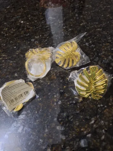 Conjunto de 4 Anéis para porta guardanapo - mesa posta