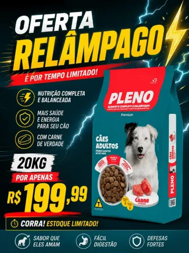 Ração para cachorro pleno 