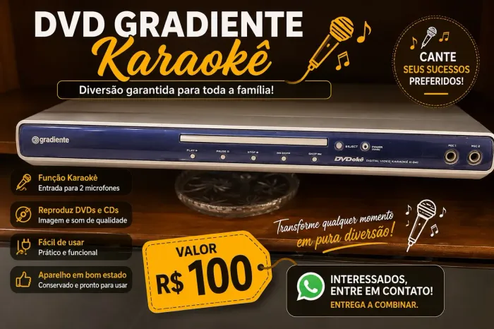 DVD Gradiente Karaokê