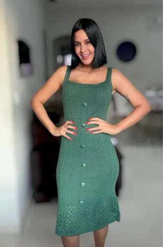 Vestido Tricot modal TAM único
