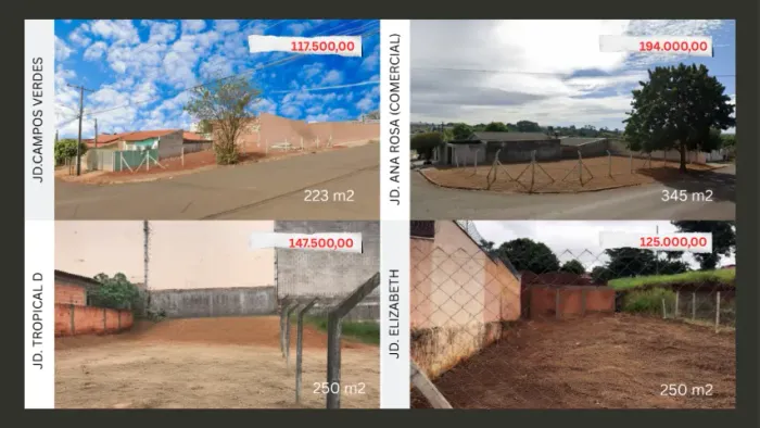 Terrenos Londrina Cambé (JD CAMPOS VERDES, JD ANA ROSA, JD TROPICAL D, JD ELIZABETH)