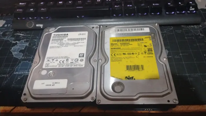 2 HDs de 500gb