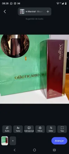 Novo perfume Malbec Eau de parfum lacrado