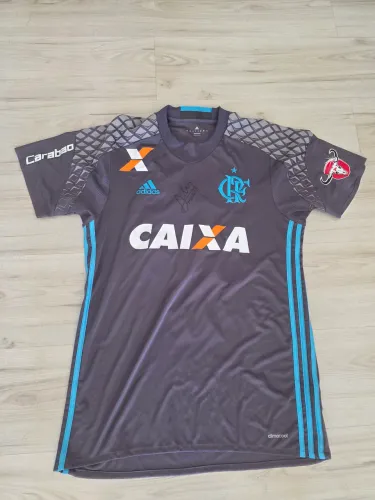 Camisa Flamengo goleiro cinza Alex Muralha autografada