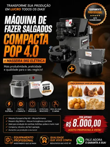 Vendo ou troco máquina de salgados