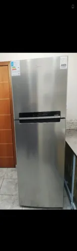 Geladeira inox Midea 425 litros nova