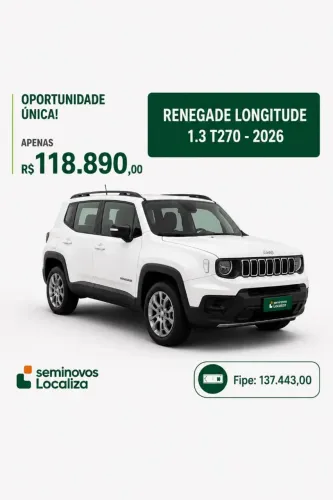 Jeep Renegade Long. T270 1.3 TB 4X2 Flex Aut. 2026