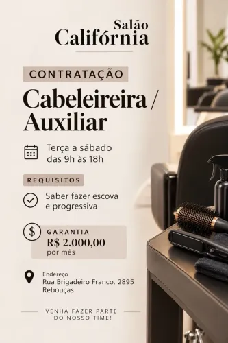 Auxiliar se cabelereiro