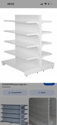 Vendo gôndola bem conservada para mercado, farmácia, loja