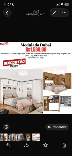 Guarda roupa modulado