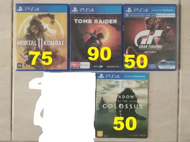 JOGOS PS4 PREÇOS NAS FOTOS