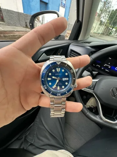 Relógio Seiko turtle - Save the ocean - Great white shark