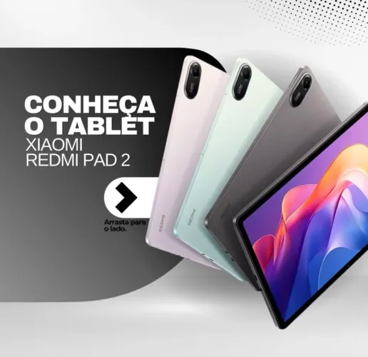 Tablet Redmi Pad 2 configuração 8 ram/256 gb valor 1