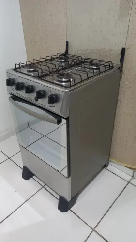 Fogão Atlas inox 4 bocas *ENTREGO*